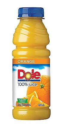 Dole 100% Orange Juice (12-450 mL) – Pantree