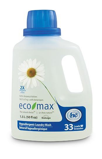 Eco-Max Laundry Detergent Liquid HE Hypoallergenic (6-2.2 L) (jit) - Pantree