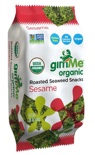GimMe Roasted Seaweed Snacks Sesame (Gluten Free, Organic, Vegan) (12-10 g) (jit) - Pantree