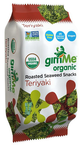 GimMe Roasted Seaweed Snacks Teriyaki (Gluten Free, Organic, Vegan) (12-10 g) (jit) - Pantree
