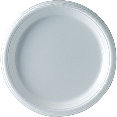 6" Chinet White Plastic Plate (1000 Per Case) (jit) - Pantree