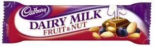 Cadbury Dairy Milk Fruit & Nut Standard (Product Of The U.K.) (48-49 g) (jit) - Pantree
