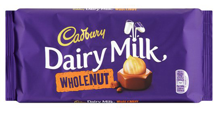 Cadbury Dairy Milk Wholenut (Products Of The U.K.) (14-200 g) (jit) - Pantree