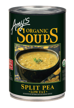 Amy's Kitchen Soup Split Pea (Gluten Free, Organic, Vegan, Kosher, Peanut Free) (12-398 mL) (jit) - Pantree