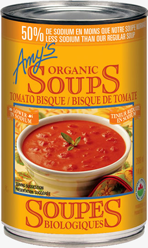 Amy's Kitchen Organic Low Sodium Tomato Bisque (Gluten Free, Organic, Kosher, Peanut Free) (12-398 mL) (jit) - Pantree