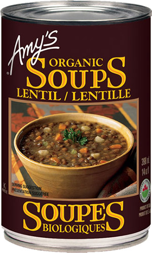 Amy's Kitchen Organic Lentil Soup (Gluten Free, Organic, Vegan, Kosher, Peanut Free) (12-398 mL) (jit) - Pantree