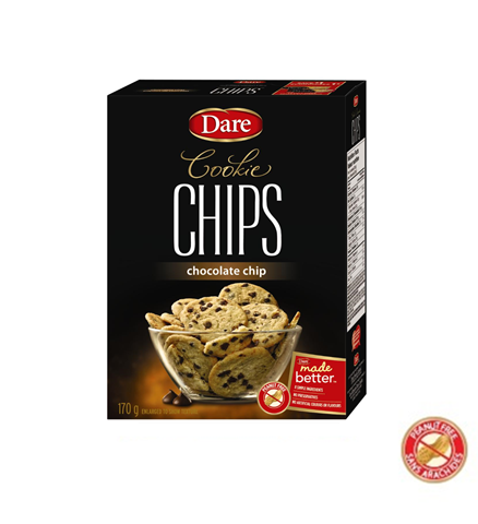 Dare Cookie Chips Chocolate Chip (Peanut & Nut Free) (12 - 170 g) (jit) - Pantree