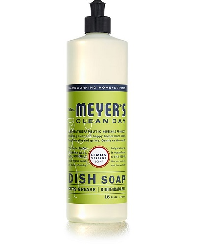 Mrs. Meyers Clean Day Dish Soap Lemon Verbena -  (Does not contain chlorine bleach, ammonia, petroleum distillates, parabens, phosphates or phthalates. Concentrated, biodegradable formulas) ( - Pantree
