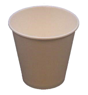 8 oz Cupplus/Pronto White Hot Paper Squat Wide Brim Cup, Single Wall (Fits 10 oz  to 20 oz  Lids) (1000 Per Case) - Pantree