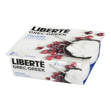 Liberte Greek Yogurt 2% Cherry (24-100 g) (jit) - Pantree