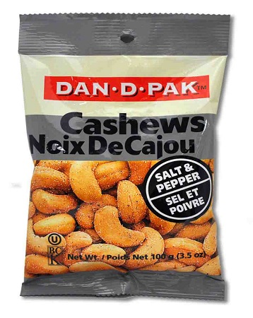 Dan-D Pak Cashews Salt & Pepper (Kosher) (12-92 g) (jit) - Pantree
