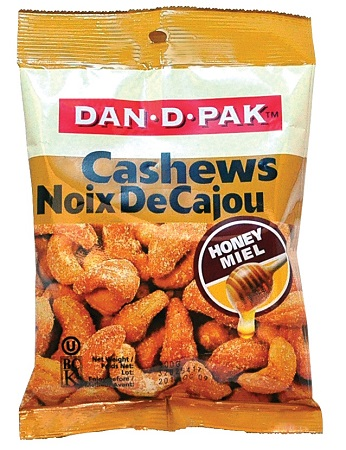Dan-D Pak Cashews Honey Roasted (Kosher) (12-92 g) (jit) - Pantree