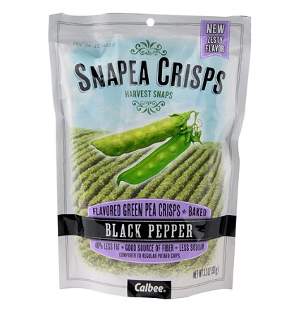 Harvest Snaps Snapea Crisps Black Pepper (Gluten Free) (12-93 g) (jit) - Pantree