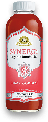 GT's Kombucha Synergy Guava Goddess (Organic, Kosher) - Refrigerated (12-480 mL) (jit) - Pantree