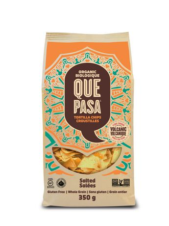 Que Pasa Yellow Tortilla Chips Low Salt (Gluten Free, Organic, Non-GMO, Kosher) (12-350 g) (jit) - Pantree