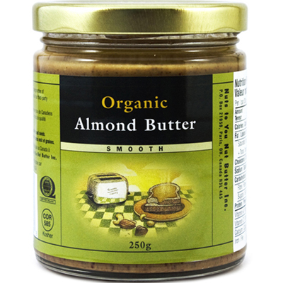 Nuts To You Organic Almond Butter, Smooth (Gluten Free, Non-GMO, Vegan, Kosher) (12-250 g) - Pantree