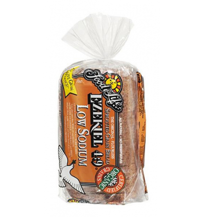 Food For Life Bread, Sprouted, Whole Grain Ezekiel 4:9 Low Sodium (Organic, Vegan, Kosher)	 (6-680 g) - Pantree