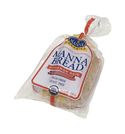 Nature's Path Manna Sprouted Bread Date & Cinnamon (Frozen, Organic, Kosher) (8-400 g) (jit) - Pantree