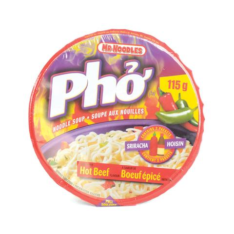 Mr. Noodle Pho Noodle Soup Hot Beef (12-115 g) (jit) - Pantree