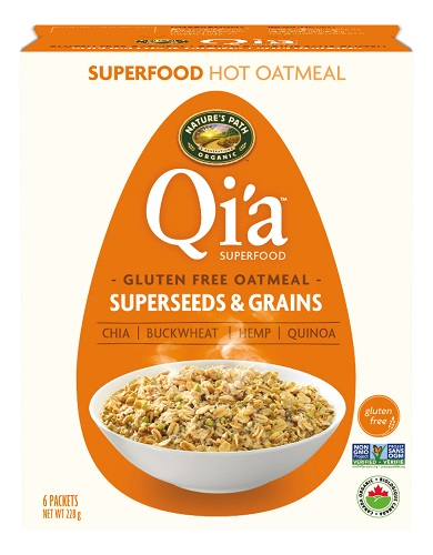 Nature's Path Qia Superfood Pure Oats Oatmeal Superseeds & Grains (Organic, Gluten Free, Non-GMO, Kosher) (6-228 g (36 Packets)) (jit) - Pantree