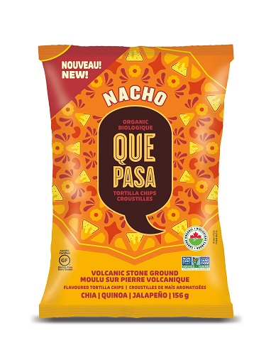 Que Pasa Tortilla Chips Nacho (Organic, Gluten Free, Non-GMO, Kosher, Vegan) (12-156 g) (jit) - Pantree
