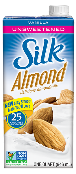 Silk Almond Milk Unsweetened Vanilla UHT  (Gluten Free, Non-GMO, Vegan, Kosher) (12-946 mL) (jit) - Pantree