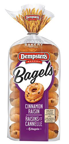Dempster's Bagels Cinnamon Raisin (1-450g (6 Bagels)) - Pantree