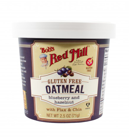 Bob's Red Mill Hot Oatmeal Cereal Blueberry Hazelnut (Gluten Free, Kosher, Vegan) (12-71 g) - Pantree