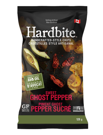 Hardbite Potato Chips Avocado Oil Sweet Ghost Pepper (Gluten Free, Non-GMO) (15-128 g) (jit) - Pantree