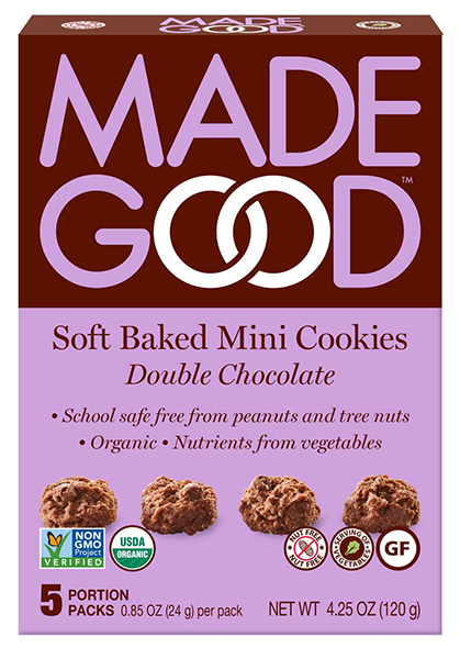 Made Good Soft Baked Mini Cookies Double Chocolate (Case: 30-24 g) - Pantree