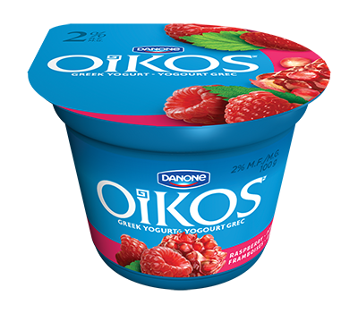 Danone Oikos Greek Yogurt Raspberry Pom 2% (4-100 g) (jit) - Pantree