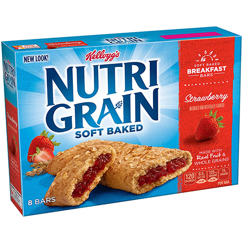 Kellogg's Nutri Grain Bar Strawberry (Kosher) (12-295 g (96 Bars Per Case)) (jit) - Pantree
