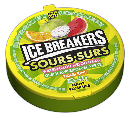 Ice Breakers Mint Sours Assorted Fruit (6-43 g) (jit) - Pantree