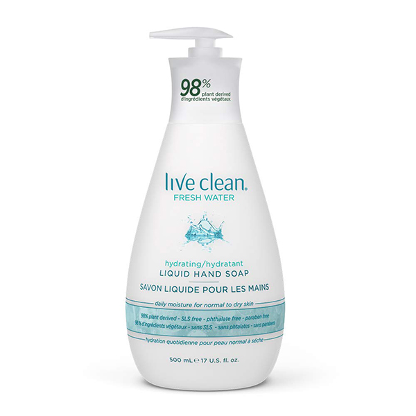 Live Clean Fresh Water Hydrating Liquid Hand Soap ( 6-500 mL) - Pantree