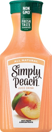 Simply Peach Juice (Refrigerated) (12-340 mL) (jit) - Pantree