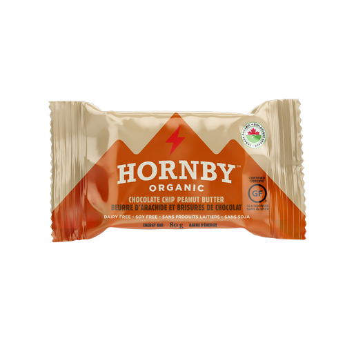 Hornby Organic Energy Bars Chocolate Chip Peanut Butter (Gluten Free, Soy Free, Dairy Free) (12-80 g) (jit) - Pantree