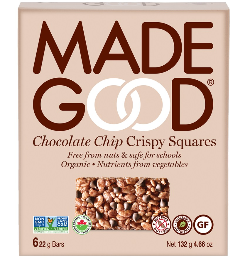 Made Good Chocolate Chip Organic Crispy Squares (6-6 x 22 g (36 Bars)) - Pantree