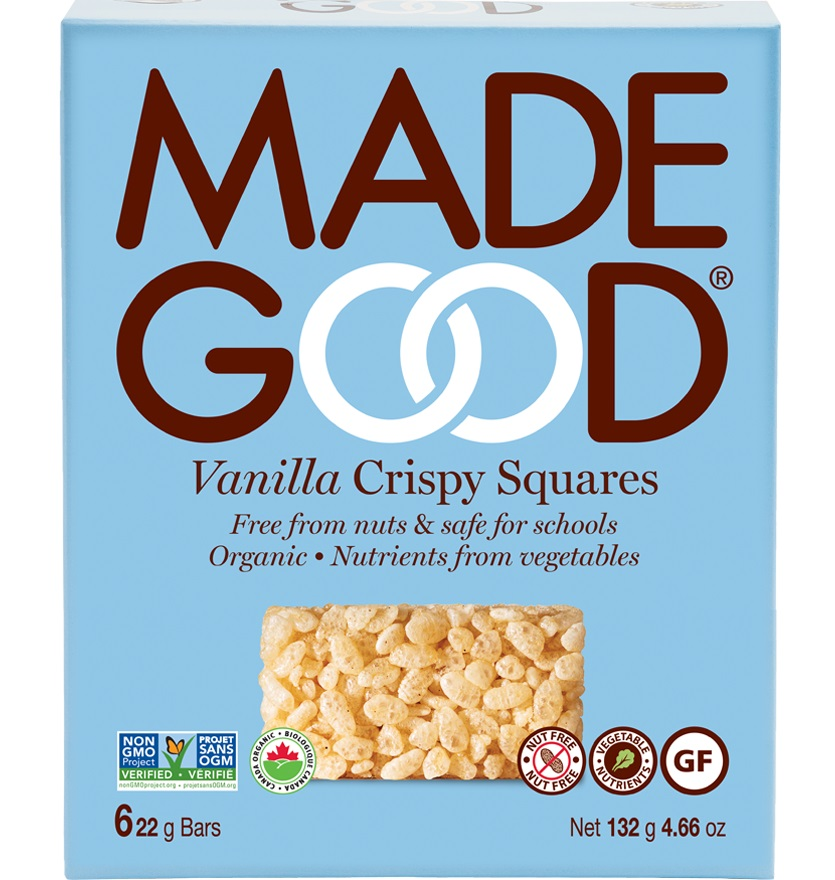 Made Good Vanilla Organic Crispy Squares (6-6 x 22 g (36 Bars)) - Pantree