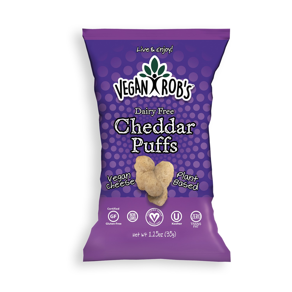 Vegan Rob's Dairy Free Cheddar Puffs - Small Bags (24-35 g) (jit) - Pantree