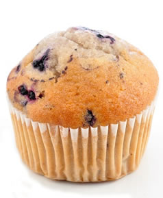Fresh Baked Handcrafted Artisan Large Muffins Blueberry (12 Large Muffins) (jit) - Pantree