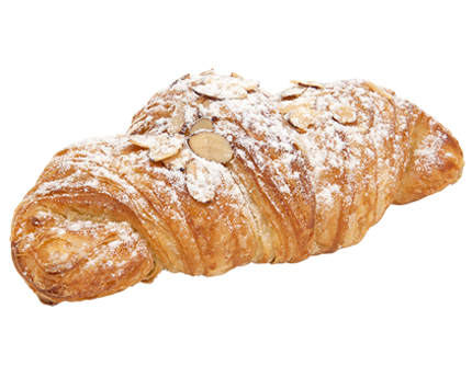 Fresh Baked Handcrafted Artisan Large Crescent Croissant Almond (12 Large Croissants) (jit) - Pantree