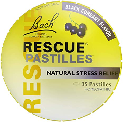 Bach Flowers Rescue Remedy Pastilles Black Currant (1-50 g) (jit) - Pantree