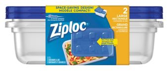 Ziploc Rectangle Containers Large (6-2 ea) (jit) - Pantree