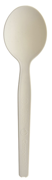 Spoon Natural Compostable Medium - Certified Compostable (1000 Per Case) - Pantree