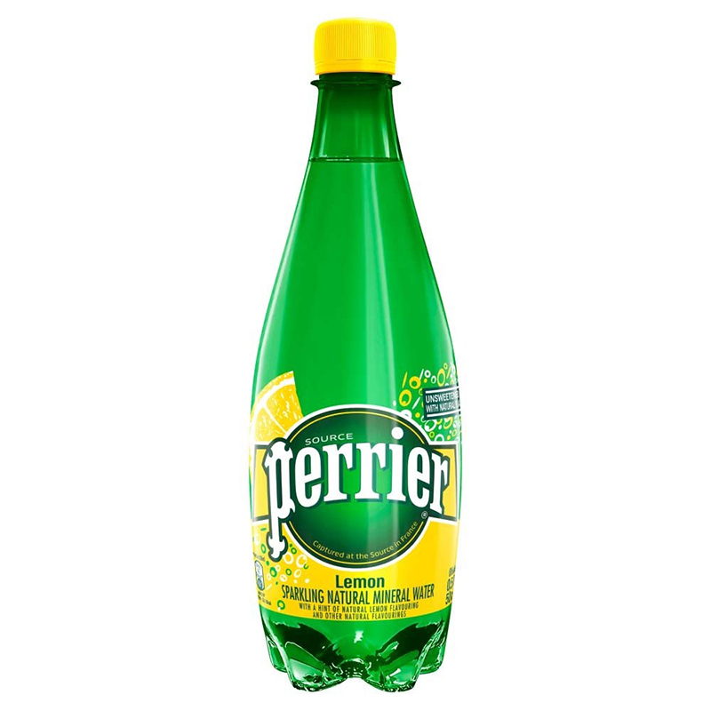 Perrier Sparkling Mineral Water - Lemon (24-500 mL (Plastic)) - Pantree