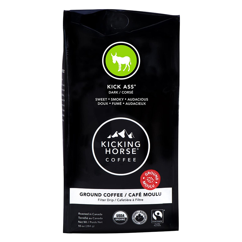 Kicking Horse Coffee Ground Kick Ass (Organic) (6-284 g) (jit) - Pantree