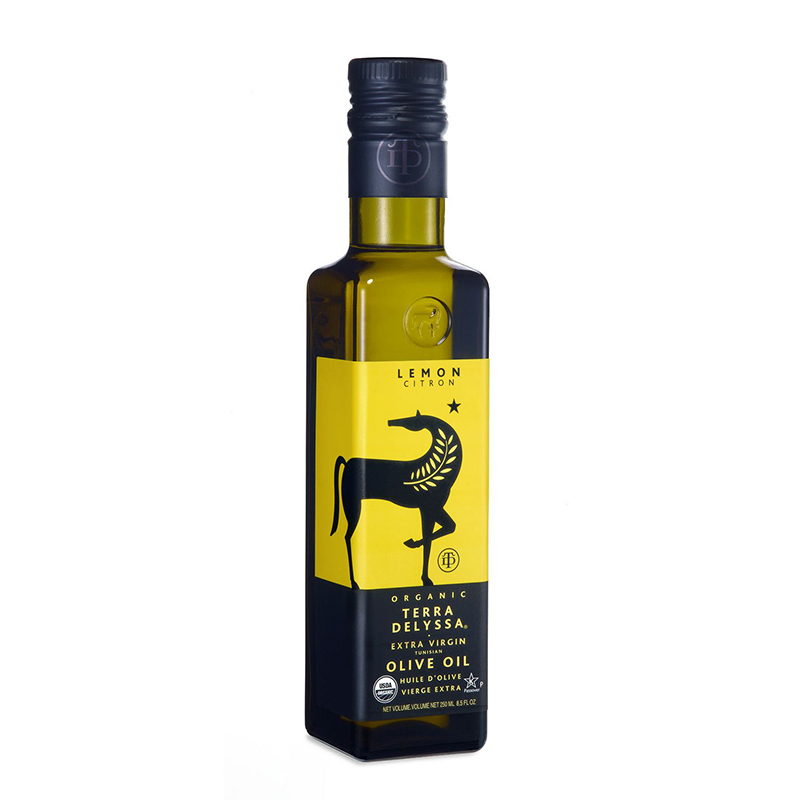 Terra Delyssa Organic Extra Virgin Olive Oil infused with Lemon (6-250 mL) (jit) - Pantree