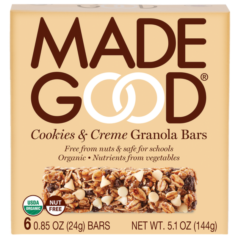 Made Good Cookies & Creme Organic Granola Bars (CASE: 30-24 g (Bars)) - Pantree