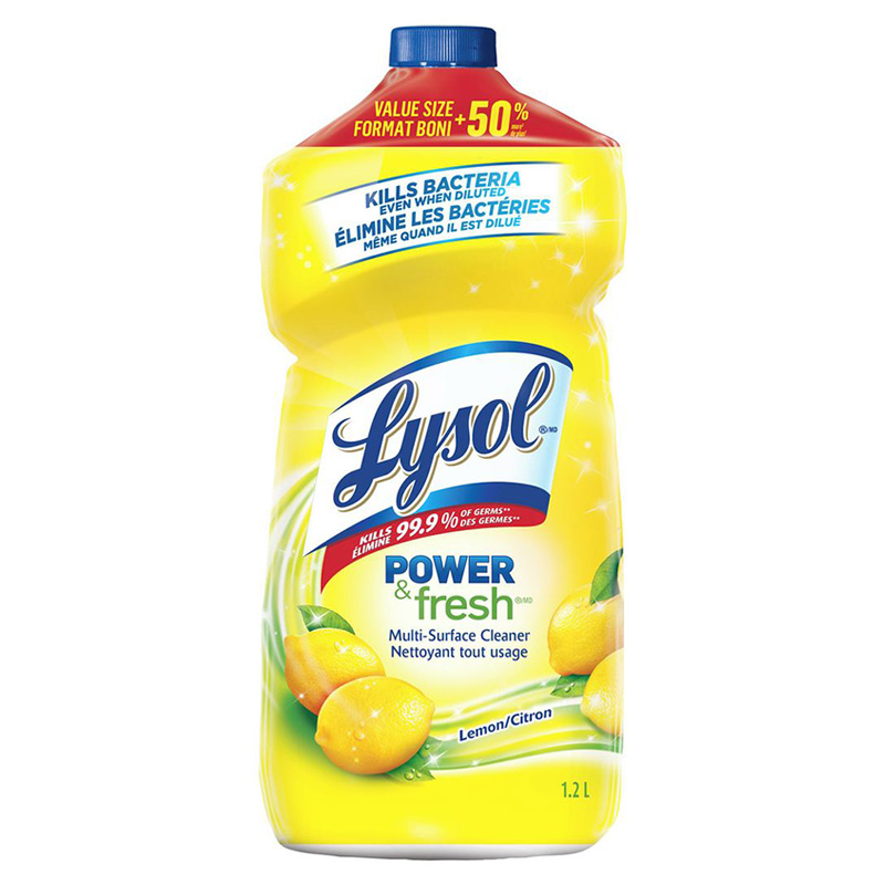 Lysol Multi-Surface Cleaner Lemon (9-1.2 L) (jit) - Pantree