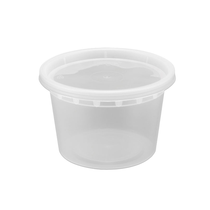 Plastic Deli Container 16oz Soup Combo PP Heavy  (240 Per case) (jit) - Pantree